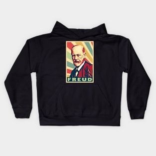 Sigmund Freud Vintage Colors Kids Hoodie